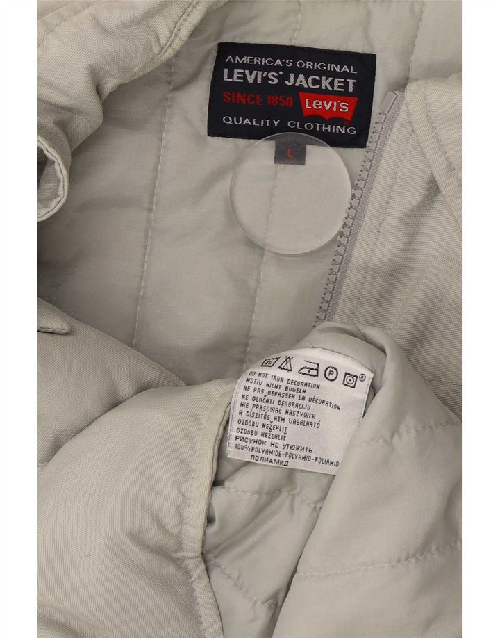 Levi's Mens Utility Jacket UK 40 Large Grey Polyamide
