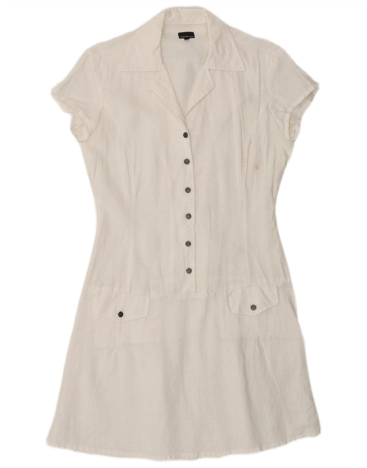 Calvin Klein Jeans Γυναικείο φόρεμα A-Line UK 14 Medium White