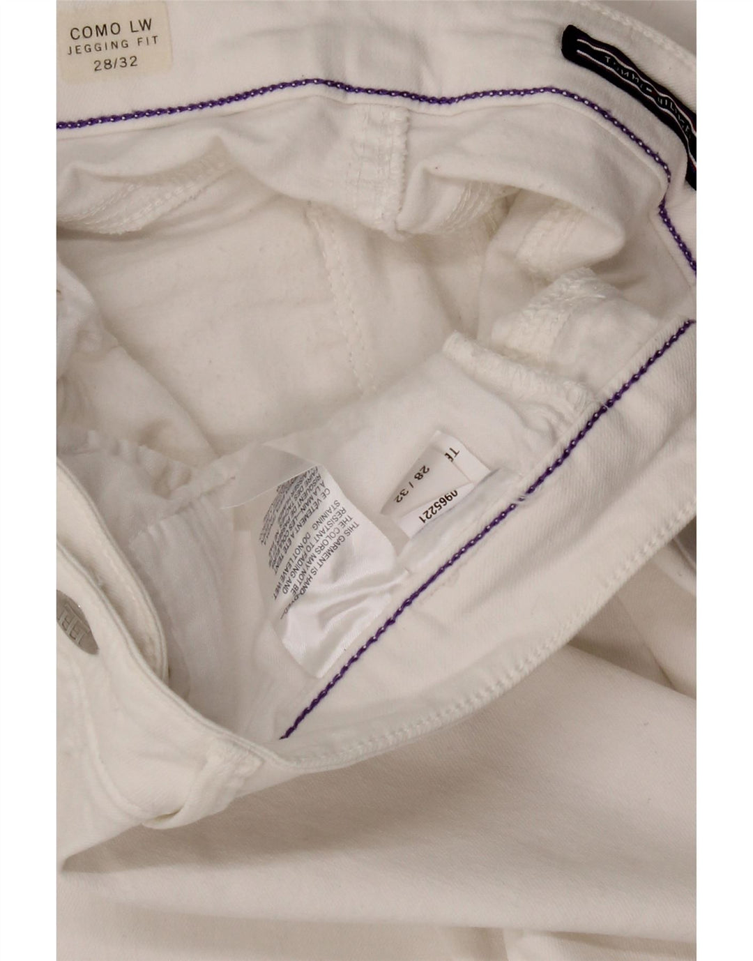 TOMMY HILFIGER Womens Como LW Jegging Jeans W28 L32 White Vintage Tommy Hilfiger and Second-Hand Tommy Hilfiger from Messina Hembry 