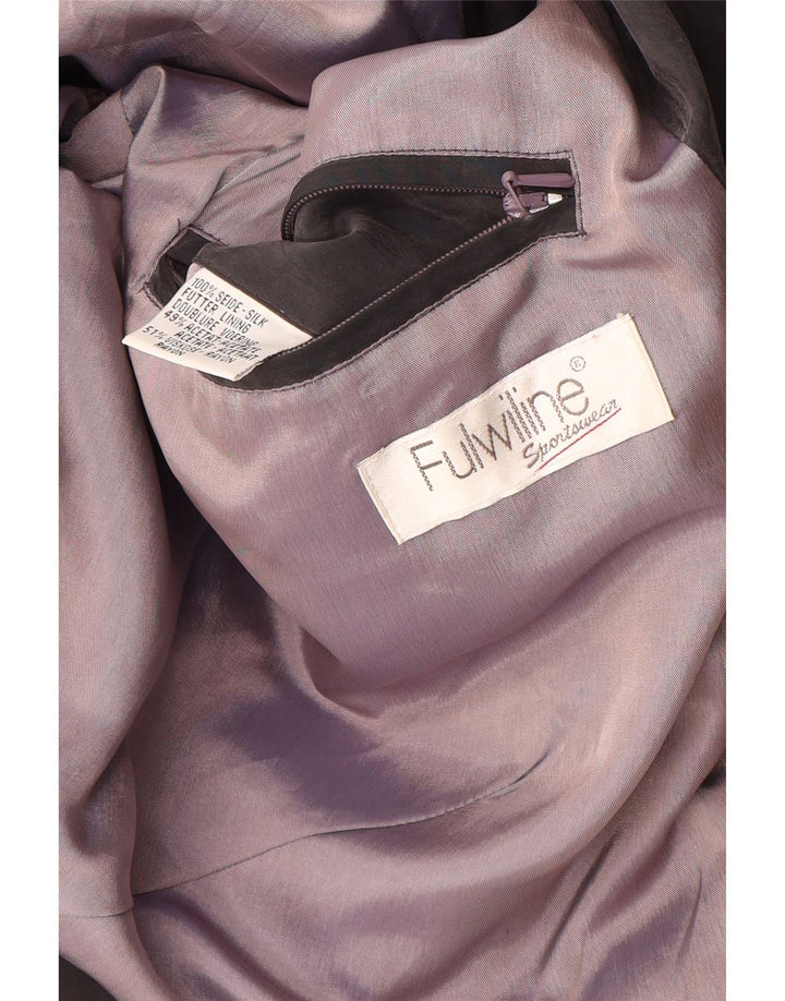 Vintage Ανδρικό Bomber Jacket UK 42 XL Brown Silk