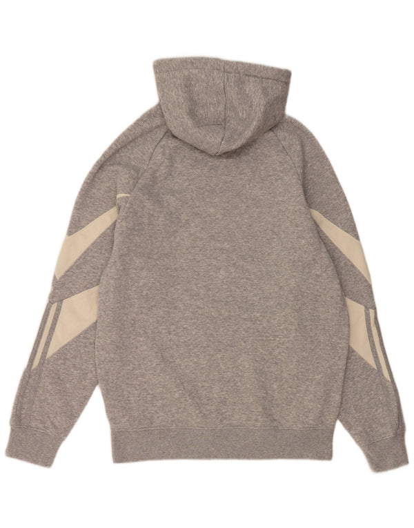 Adidas Ανδρικό Hoodie Jumper XS Grey Colourblock Βαμβακερό