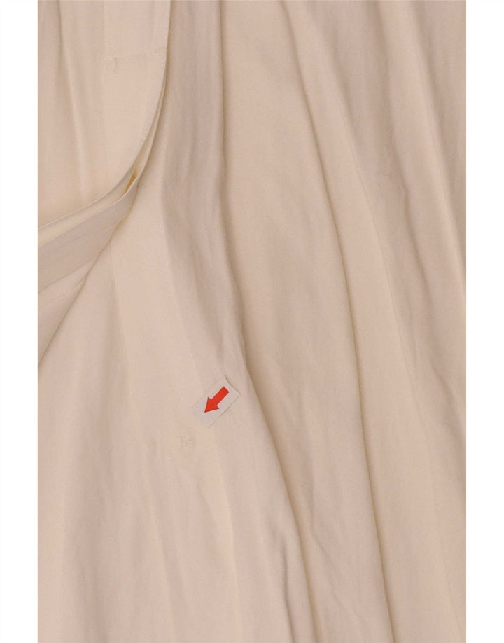 Benetton Γυναικείο πουκάμισο Oversized Μπλούζα IT 44 Medium Off White Viscose