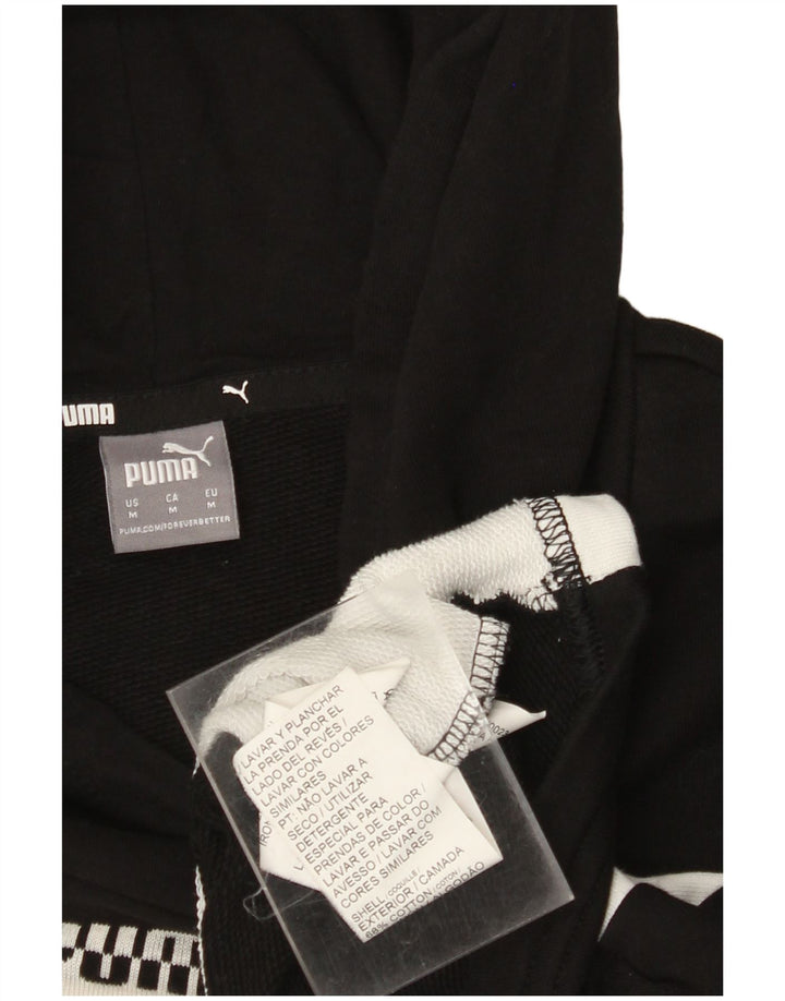 Γυναικεία κουκούλα με κουκούλα μεγάλου μεγέθους PUMA UK 14 μεσαίου μαύρου χρώματος