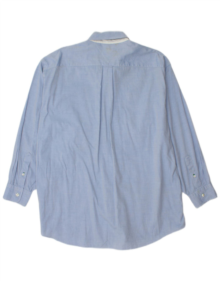 Ανδρικό πουκάμισο Tommy Hilfiger Size 16 Large Blue Cotton
