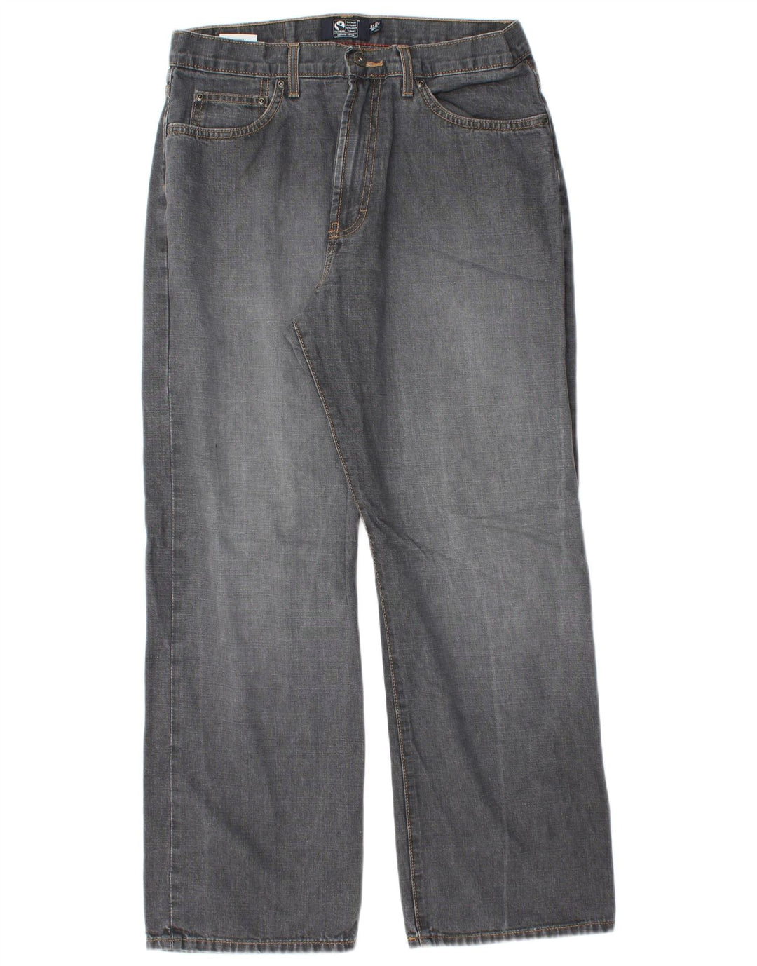 Marks & Spencer Ανδρικό Μπλε Harbor Straight Jeans W32 L29 Γκρι βαμβακερό