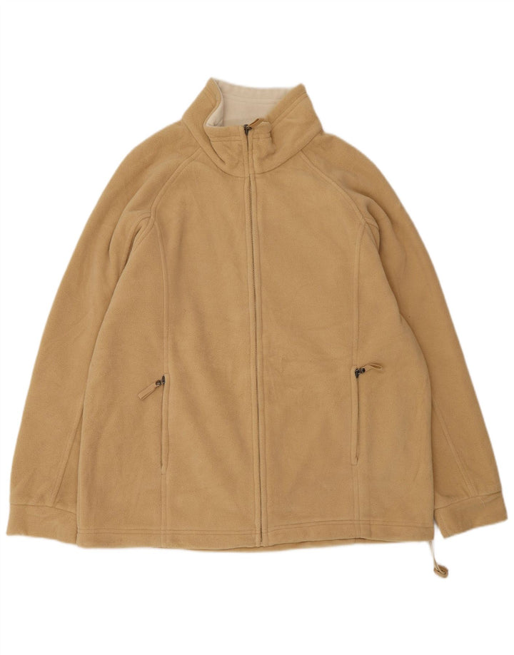 Marks & Spencer Γυναικείο Fleece Jacket UK 14 Large Beige Polyester
