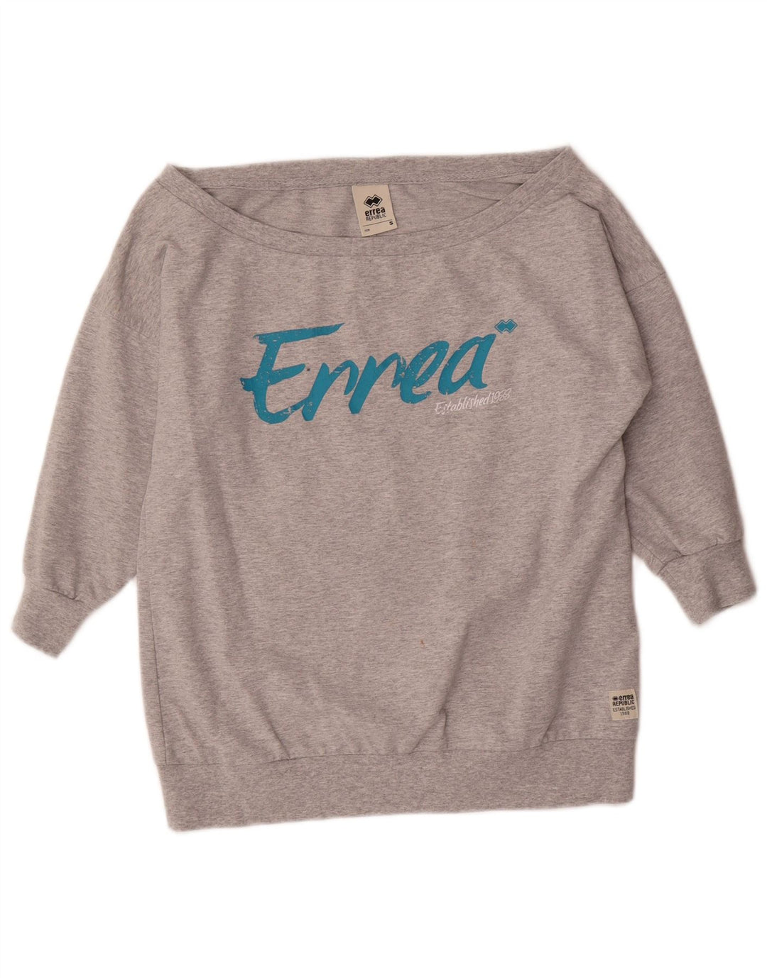 Errea γυναικεία μπλούζα υπερμεγέθη Off Shoulder Jumper UK 10 Small Grey