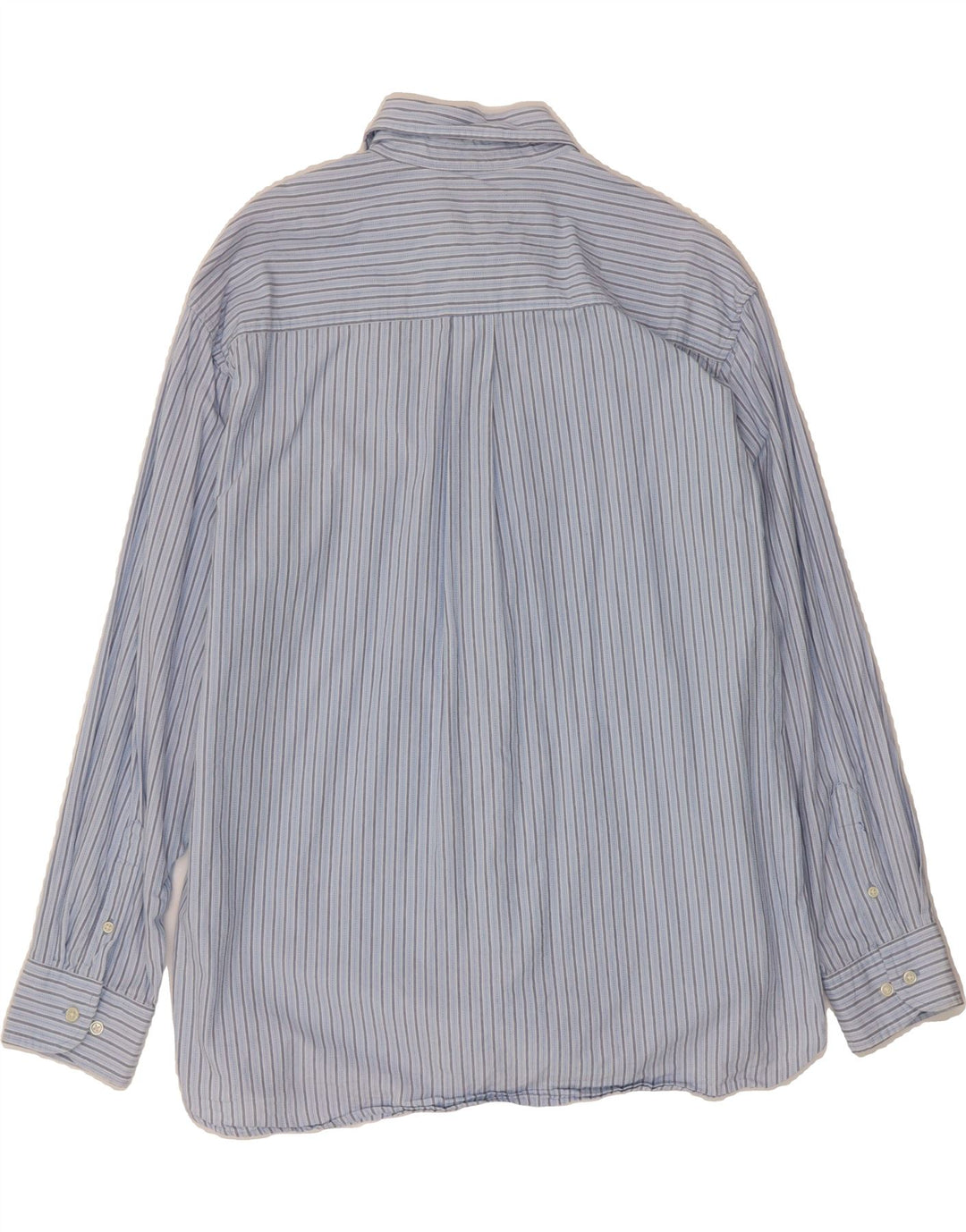IZOD Mens Shirt XL Blue Striped Cotton Vintage Izod and Second-Hand Izod from Messina Hembry 