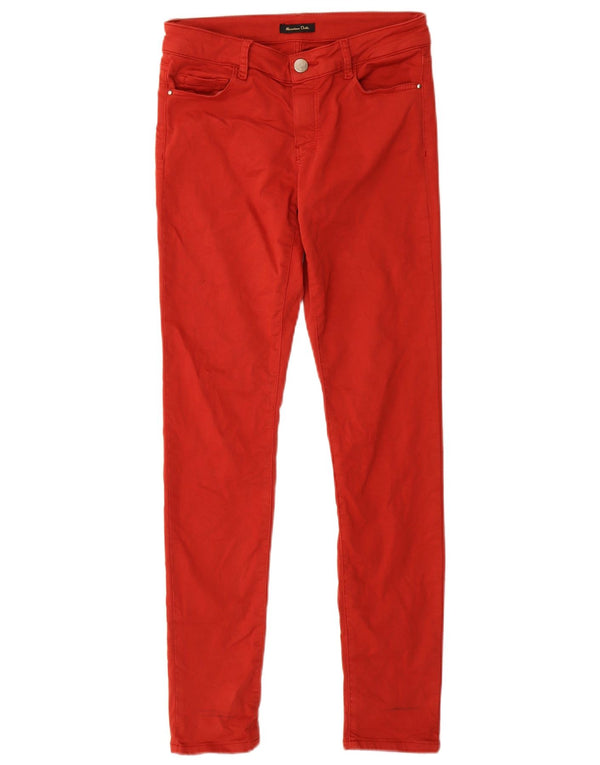 Massimo Dutti Γυναικεία Skinny Jeans EU 34 2XS W24 L29 Red Cotton