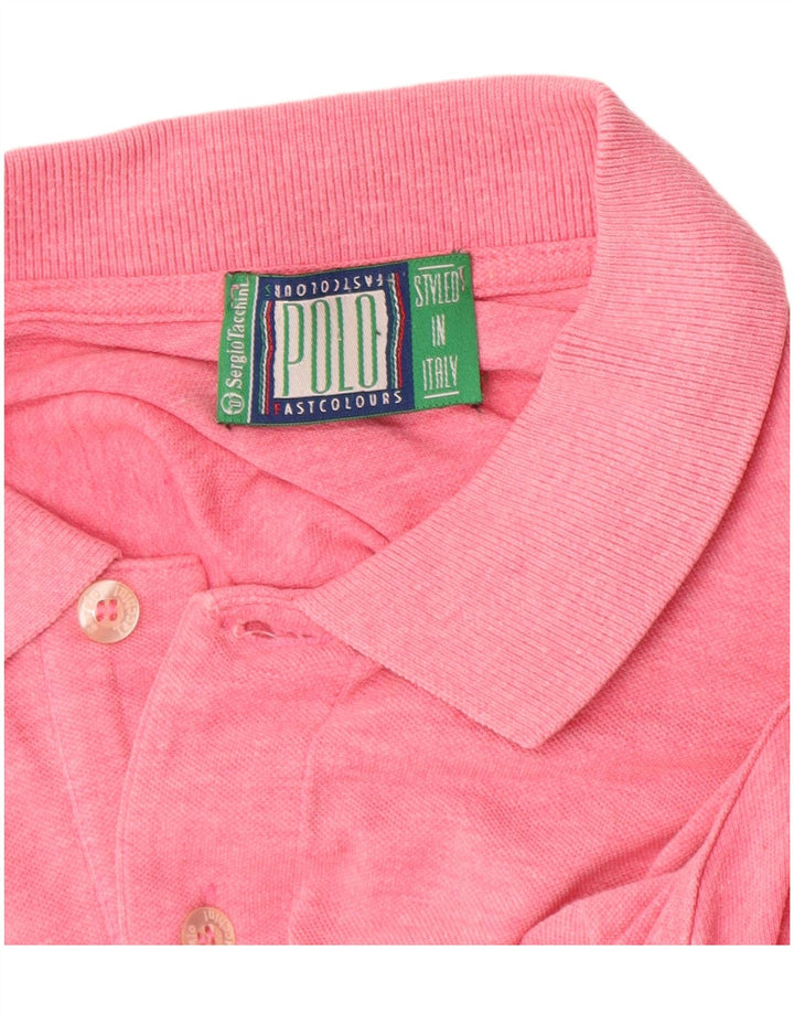 SERGIO TACCHINI Ανδρικό πουκάμισο πόλο μεσαίου ροζ βαμβακερό