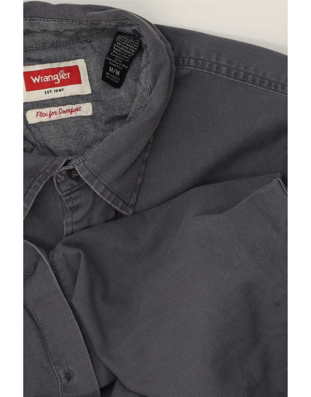 Ανδρικό κοντομάνικο πουκάμισο Wrangler, Βαμβακερό σε μεσαίο ναυτικό μπλε