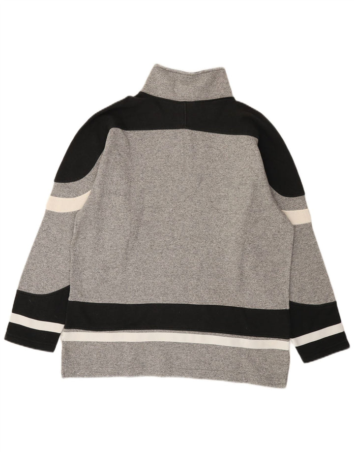 Ανδρικό γραφικό φούτερ με φερμουάρ Champion Jumper Μικρό Γκρι Colourblock