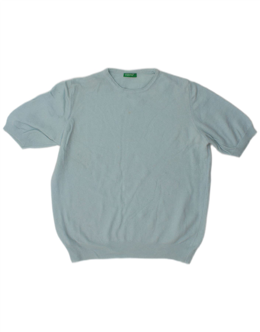 Γυναικείο πουλόβερ BENETTON Crew Neck Jumper UK 14 Medium Turquoise