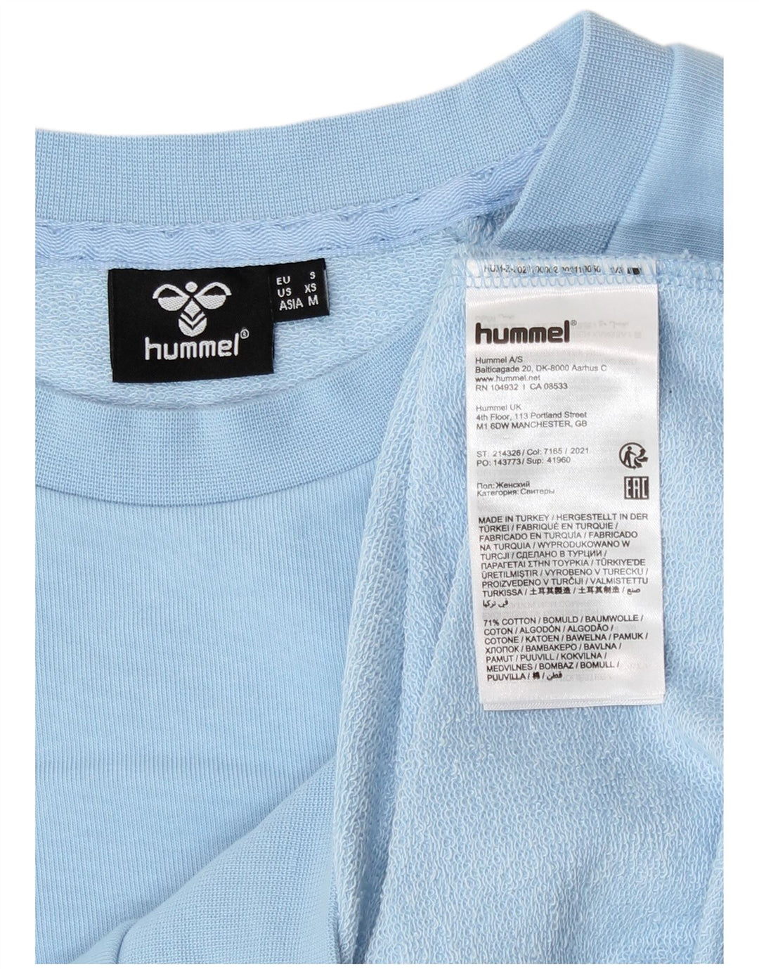 Ανδρικό γραφικό φούτερ Hummel Jumper Μικρό Μπλε Βαμβακερό
