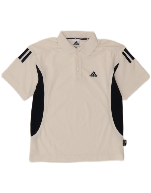 Πουκάμισο Adidas Boys Climalite Polo 7-8 Years White Colourblock Polyester