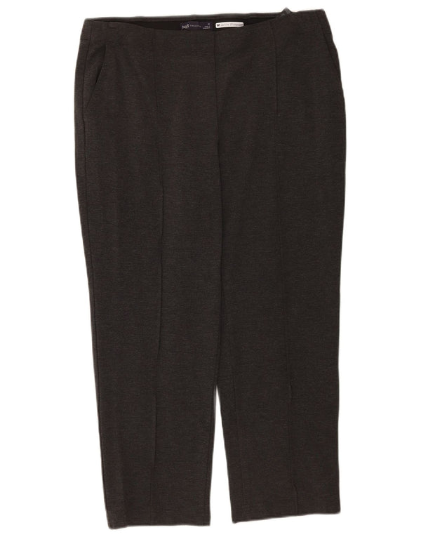 Marks & Spencer Γυναικείο κωνικό παντελόνι Chino UK 14 Large W34 L24 Grey