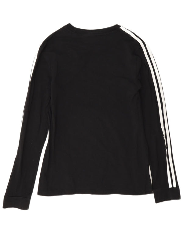 Adidas Γυναικείο τοπ μακρυμάνικο UK 8 Small μαύρο
