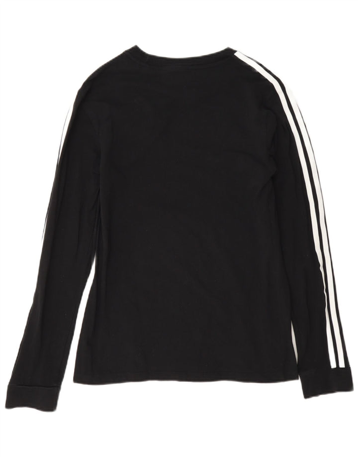 Adidas Γυναικείο τοπ μακρυμάνικο UK 8 Small μαύρο