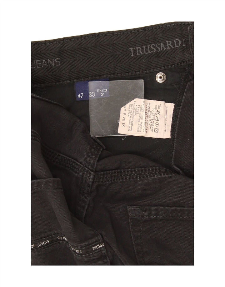 Ανδρικό τζιν Trussardi ίσιο W31 L31 μαύρο βαμβακερό