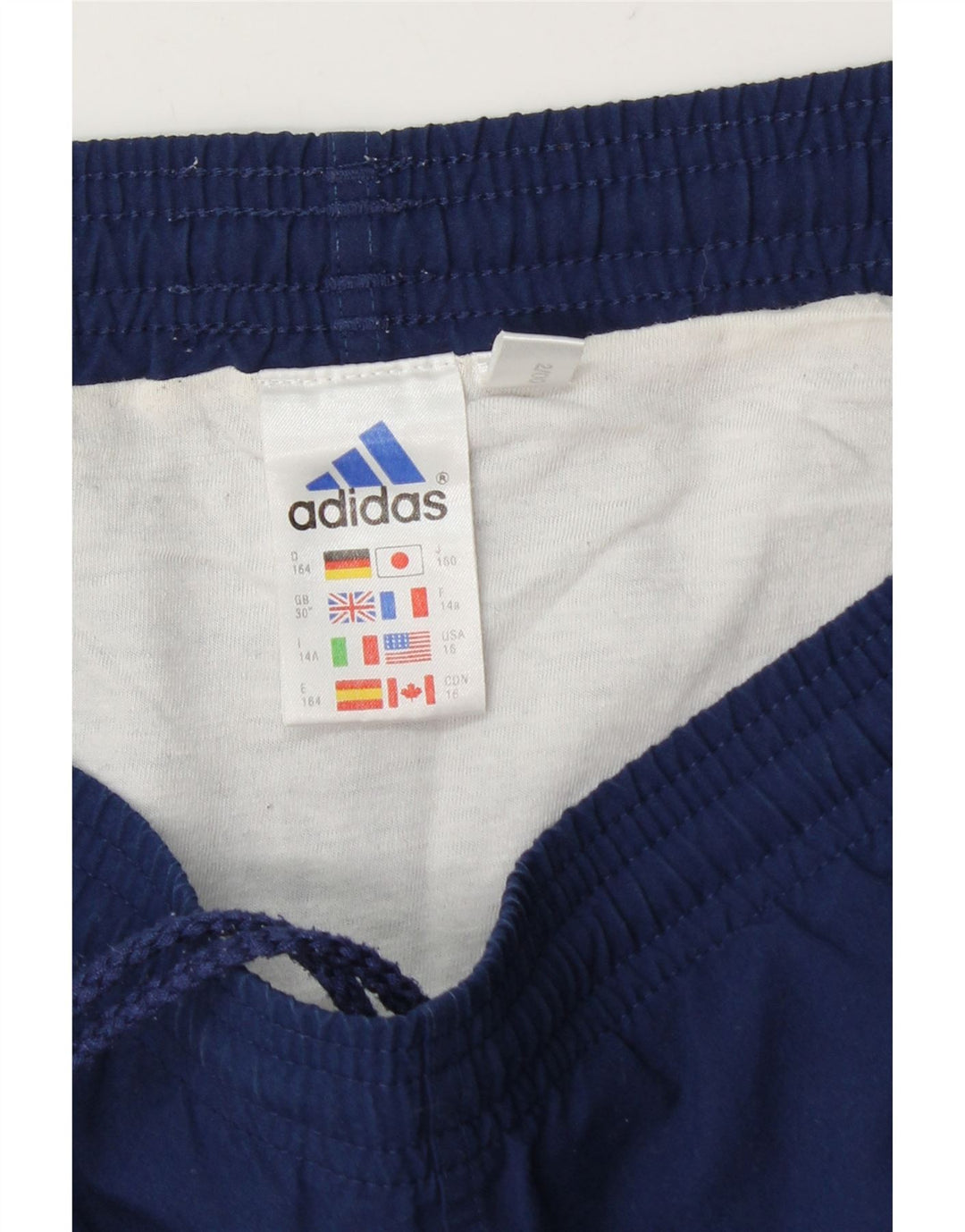 Ανδρικό αθλητικό σορτς Adidas από μεσαίο μπλε ναυτικό πολυεστέρα