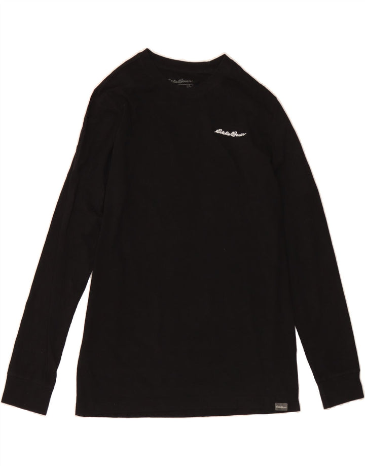 EDDIE BAUER Mens Top Long Sleeve Small Black Vintage Eddie Bauer and Second-Hand Eddie Bauer from Messina Hembry 