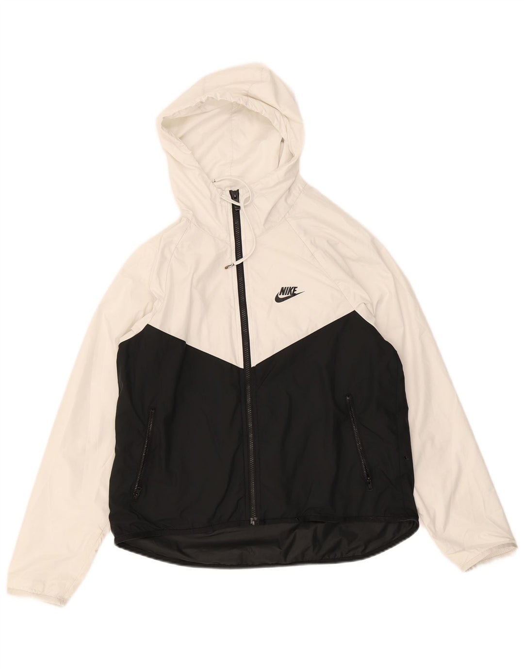 Ανδρικό μπουφάν βροχής με κουκούλα Nike UK 36 Small White Colourblock
