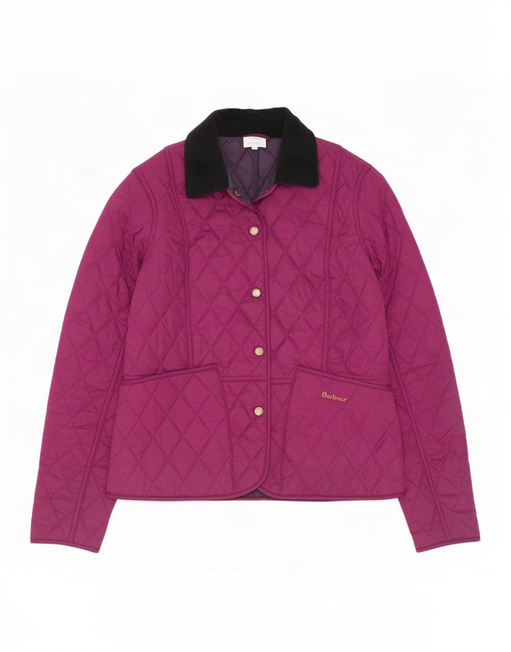 Γυναικείο καπιτονέ μπουφάν Barbour UK 8 Small Purple Polyester