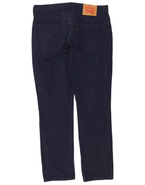 Levi's Mens 511 Slim Fit Casual Παντελόνι W34 L30 Navy Blue Cotton