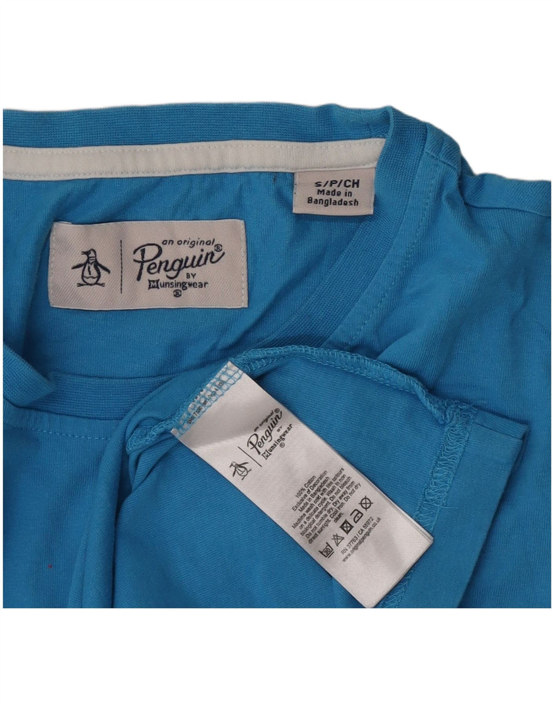 Ανδρικό T-Shirt Penguin Μπλουζάκι Μικρό Μπλε Βαμβακερό