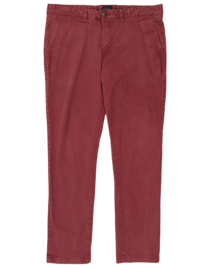JOULES Ανδρικό Slim παντελόνι Chino W36 L32 Βαμβακερό μπορντό