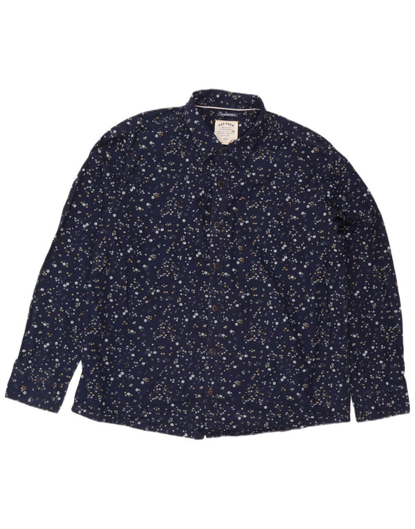 Ανδρικό πουκάμισο Fat Face 3XL Navy Blue Floral Βαμβακερό