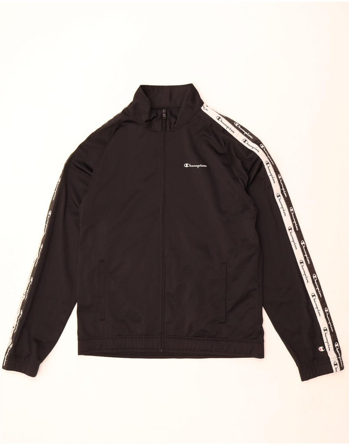 Ανδρική φόρμα Champion Graphic Top Jacket XL Black Colourblock Polyester