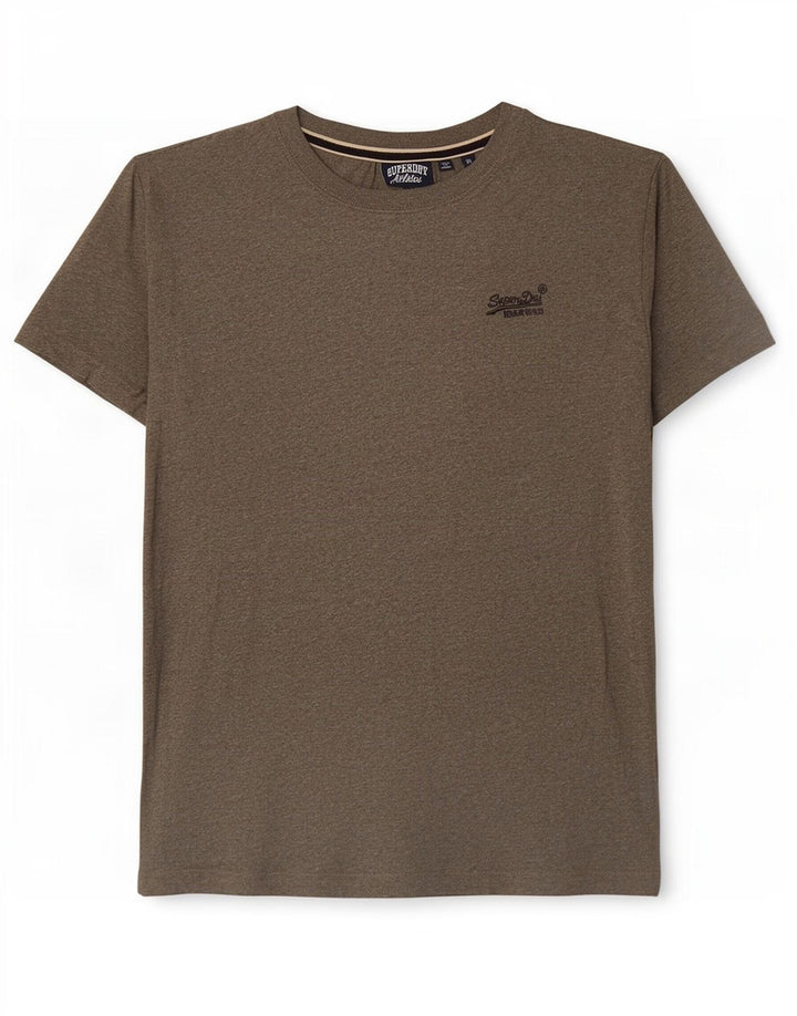 Ανδρικό T-Shirt Superdry Μπλουζάκι από μεσαίο χακί βαμβακερό