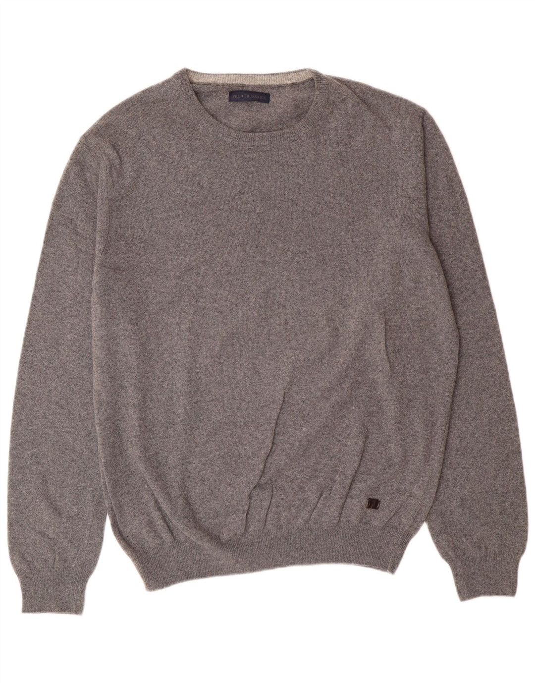 Ανδρικό πουλόβερ Trussardi Crew Neck Jumper 2XL Γκρι μαλλί
