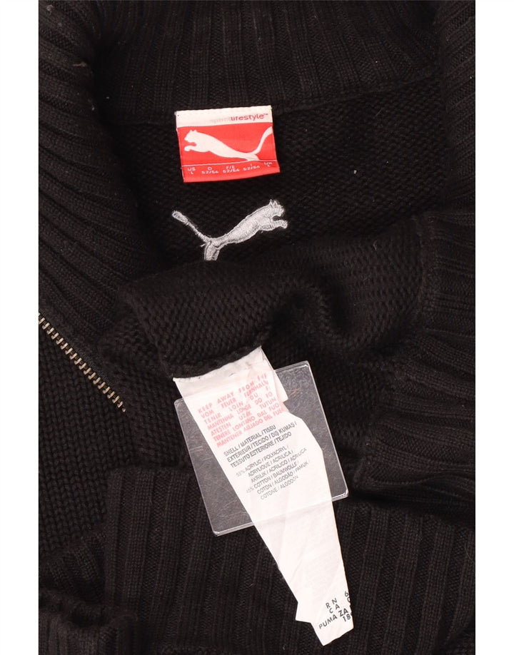 Πουλόβερ Puma Ανδρική Ζακέτα Μεγάλο Μαύρο Ακρυλικό