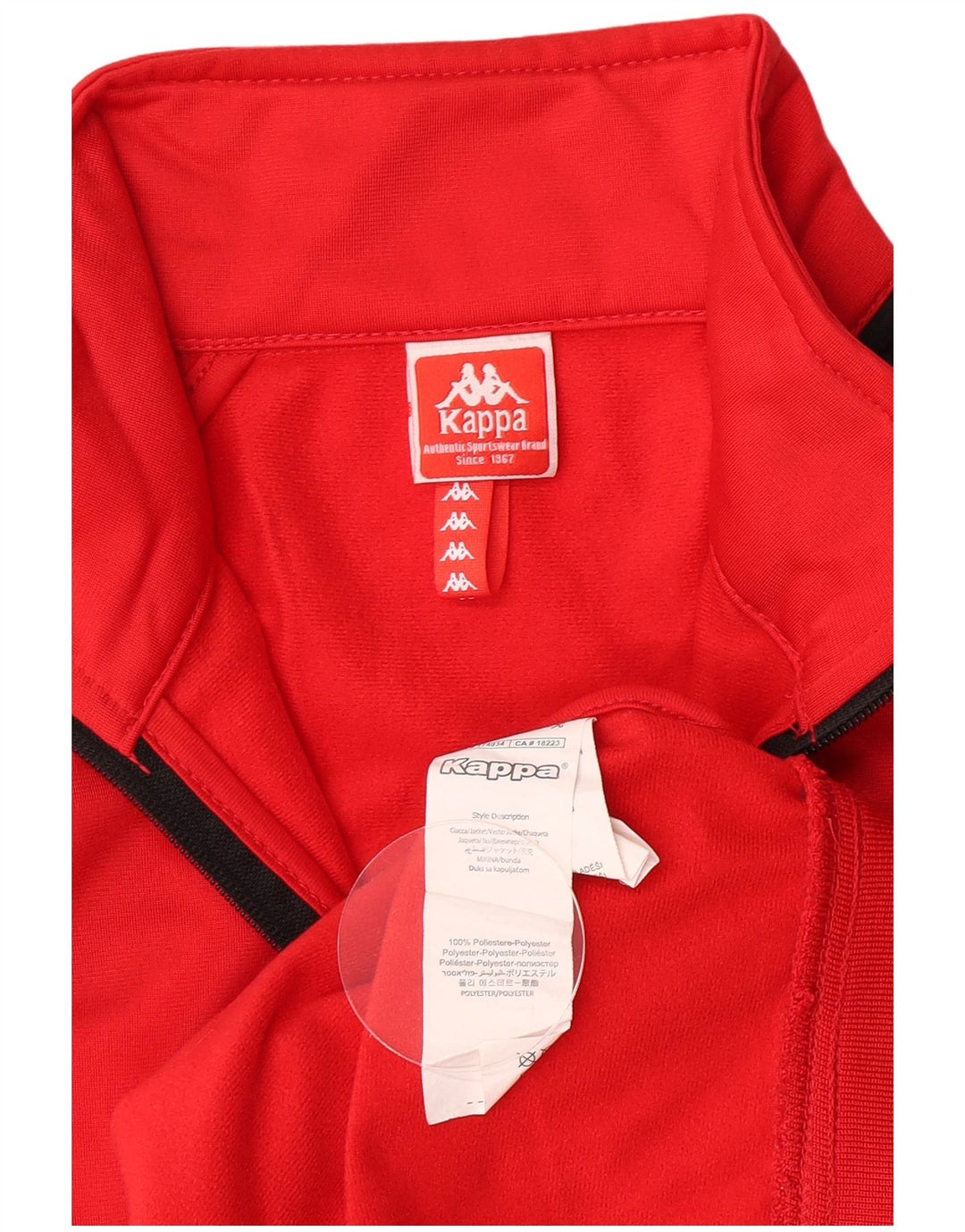 Kappa Boys Graphic αθλητική φόρμα Top Jacket 11-12 Years Red Colourblock