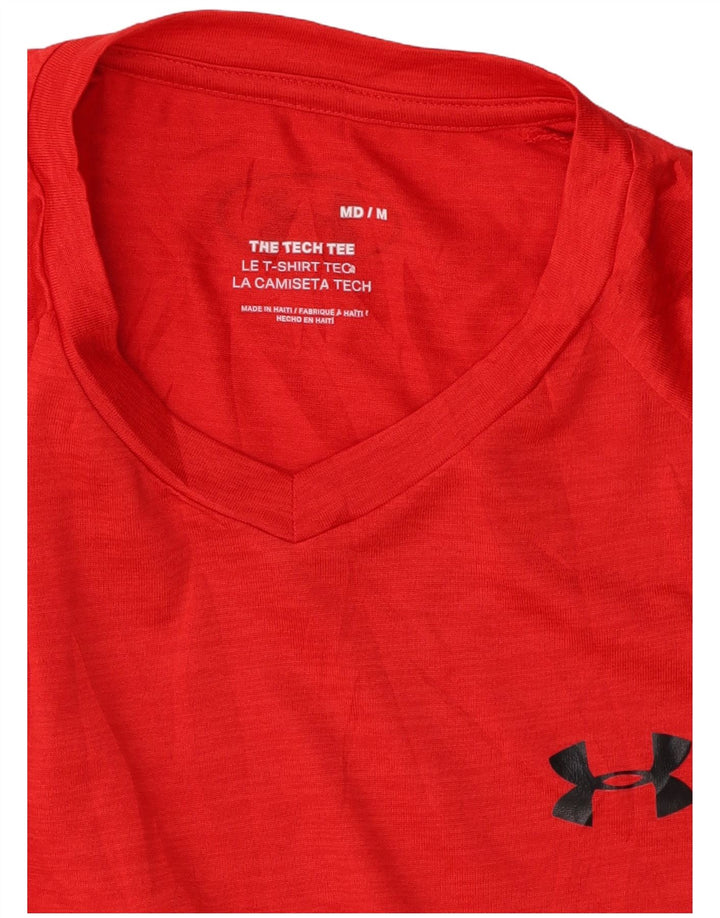 Ανδρικό T-Shirt UNDER Armour Top Medium Red Polyester