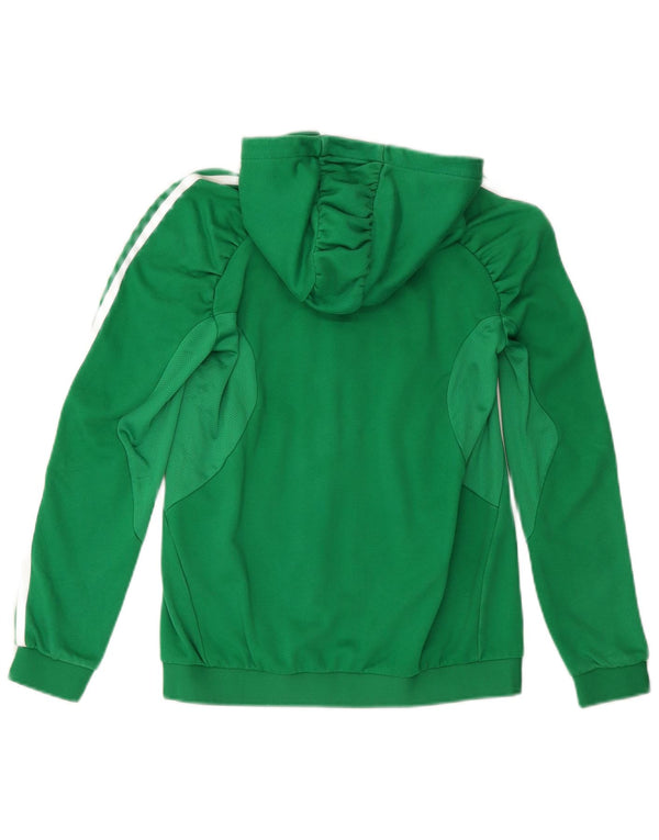 Γυναικείο πουλόβερ με κουκούλα ADIDAS Ireland UK 14 Μεγάλο πράσινο βαμβακερό