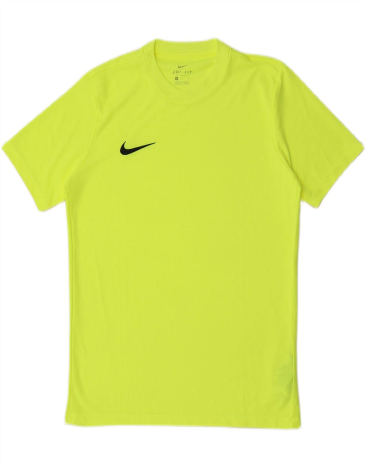 Ανδρικό T-shirt Nike Dri Fit Τοπ μεσαίου κίτρινου πολυεστέρα