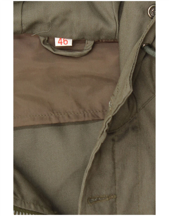 Vintage Ανδρικό μπουφάν Parka με κουκούλα IT 46 Small Khaki