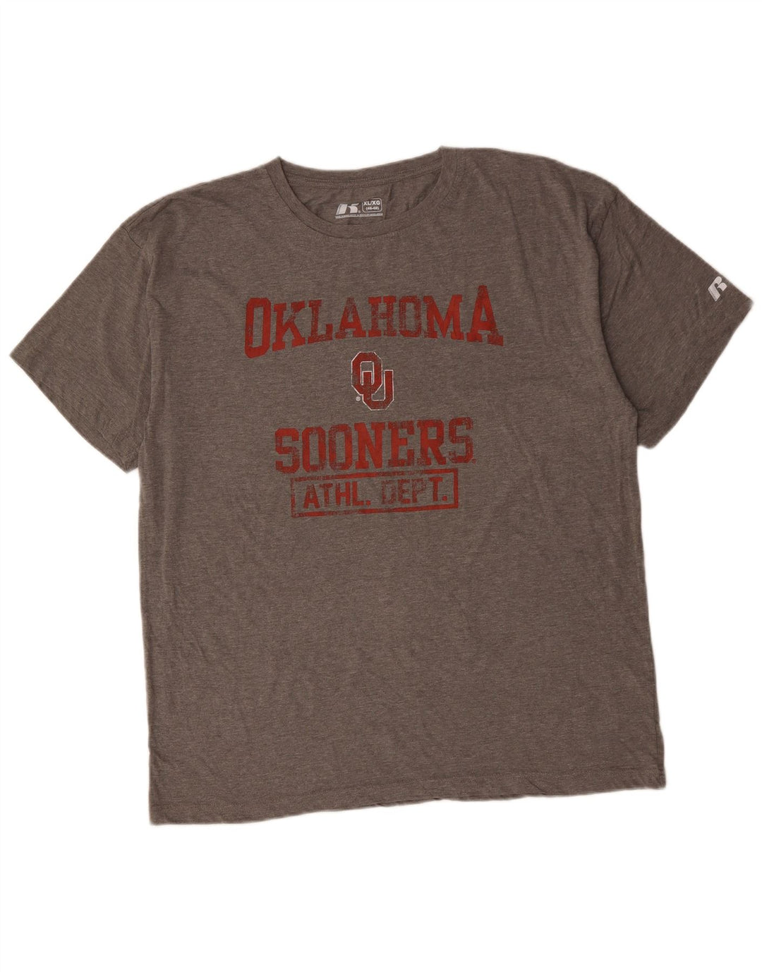 Γραφικό μπλουζάκι RUSSELL ATHLETIC Ανδρικό Oklahoma Sooners Top XL Grey