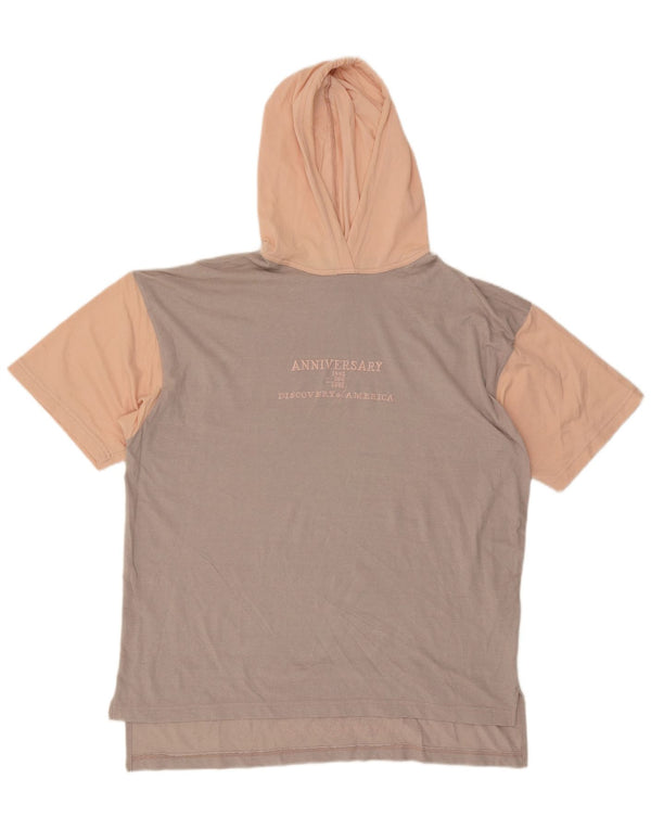 Ανδρικό γραφικό μπλουζάκι με κουκούλα Gabriella Frattini Top XL Grey Colourblock