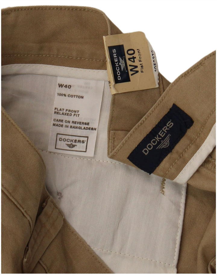 DOCKERS Ανδρικό σορτς Cargo με χαλαρή εφαρμογή W40 XL Μπεζ βαμβακερό
