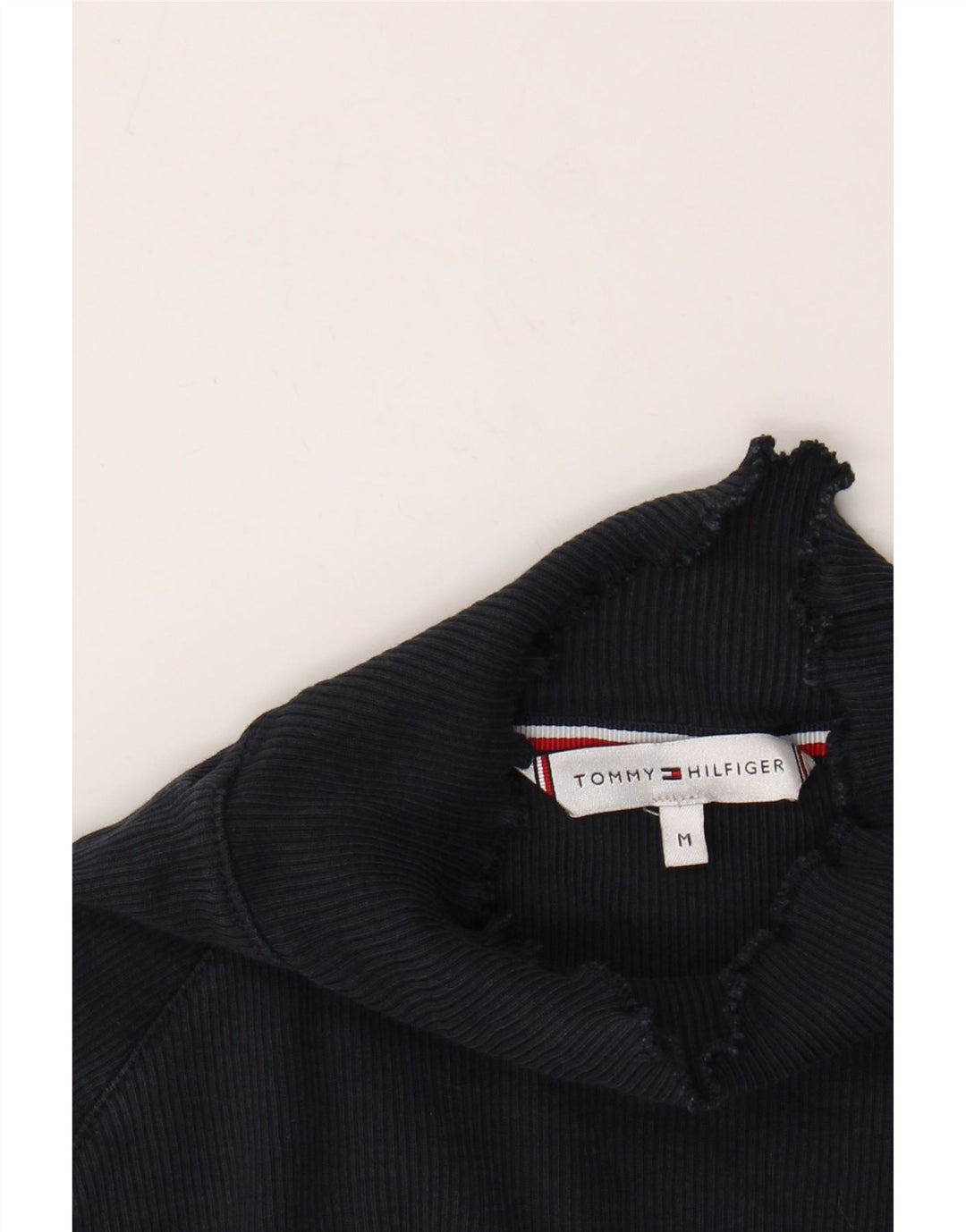 Γυναικείο τοπ TOMMY HILFIGER Μακρυμάνικο UK 12 Medium Navy Blue
