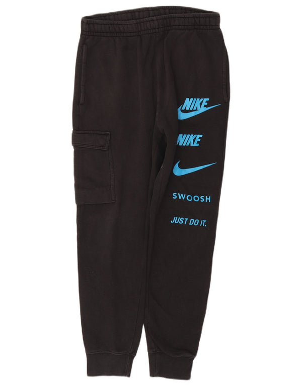 Ανδρικές φόρμες Nike Swoosh Graphic Cargo Παντελόνια Joggers Small Black