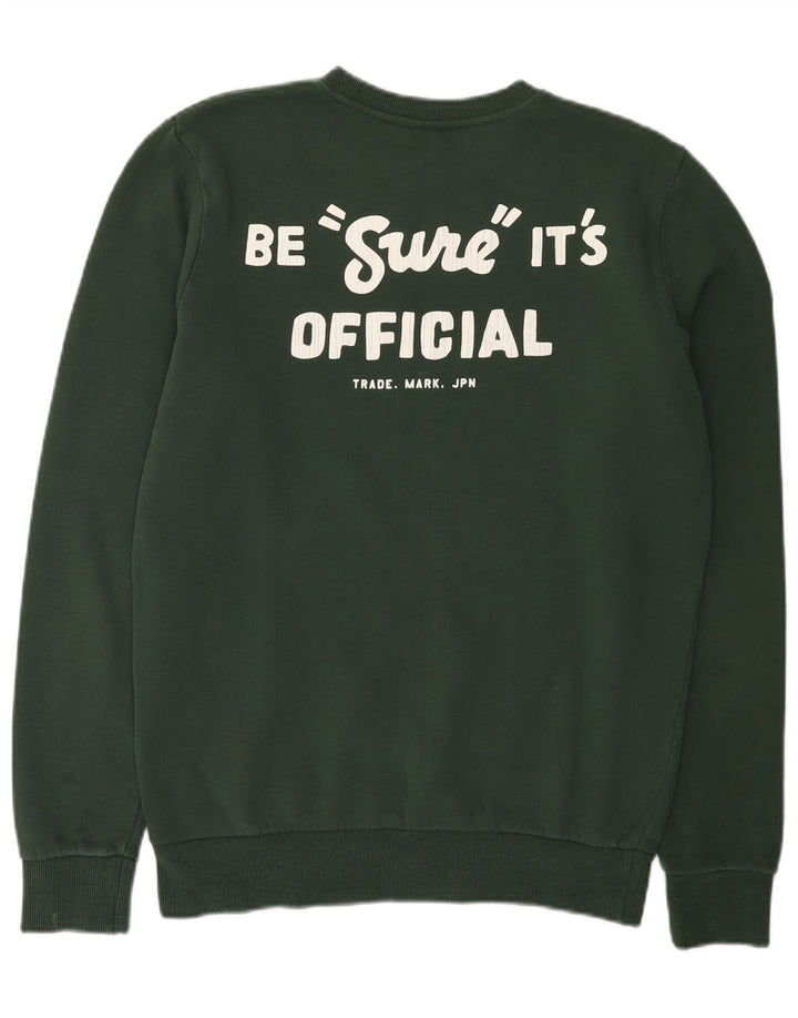 Ανδρικό γραφικό φούτερ Superdry Jumper Μεγάλο Πράσινο Βαμβακερό