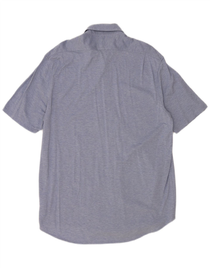 Polo Ralph Lauren Ανδρικό κοντομάνικο πουκάμισο με λεπτή εφαρμογή XL μπλε βαμβακερό