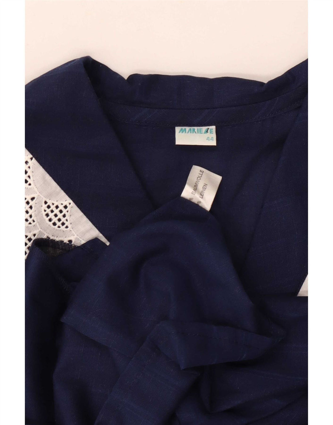 Vintage Γυναικείο Πουκάμισο Μπλούζα IT 44 Medium Navy Blue ριγέ