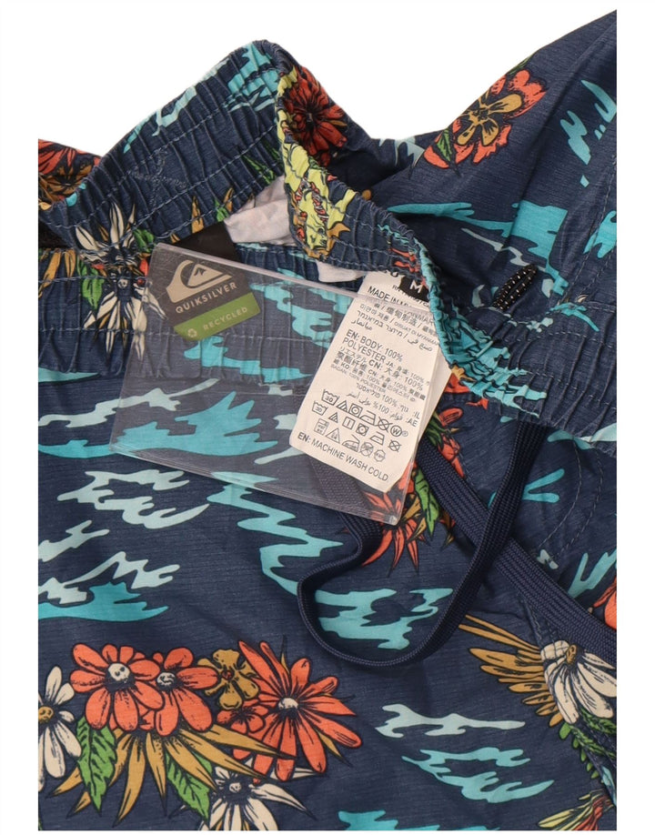 Ανδρικό σορτς κολύμβησης Quiksilver με μεσαίο μπλε φλοράλ πολυεστέρας