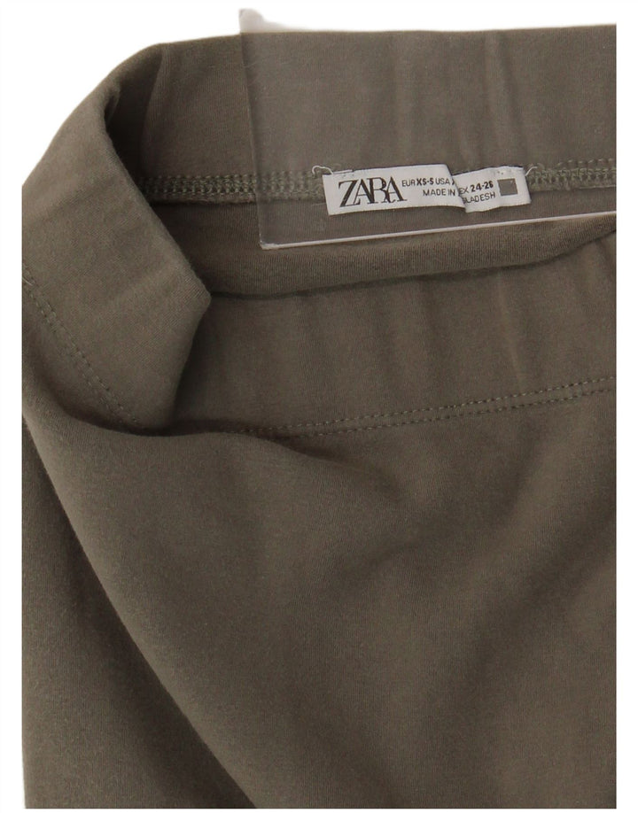 Zara Γυναικείο Κολάν UK 4 XS Χακί